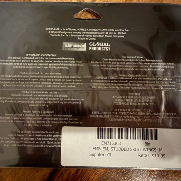 Harley-Davidson Pink and Black Emblem - Picture 6 of 6